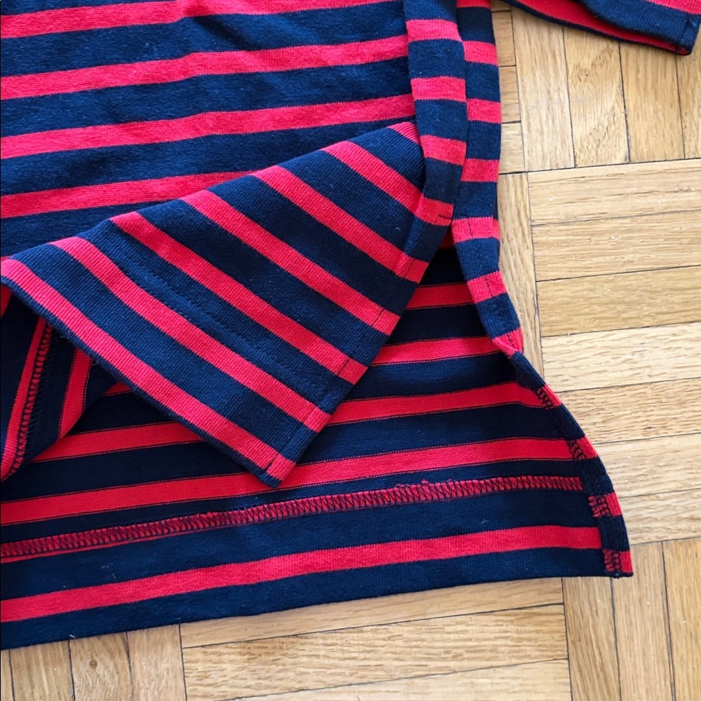 Tuckernuck Pomander Place Red and Navy Striped Top - Picture 3 of 4